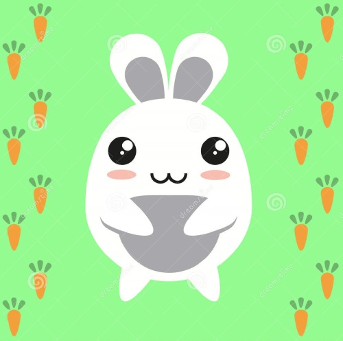 bunny-cartoon-character-rabbit-japanese-carrots-34519381